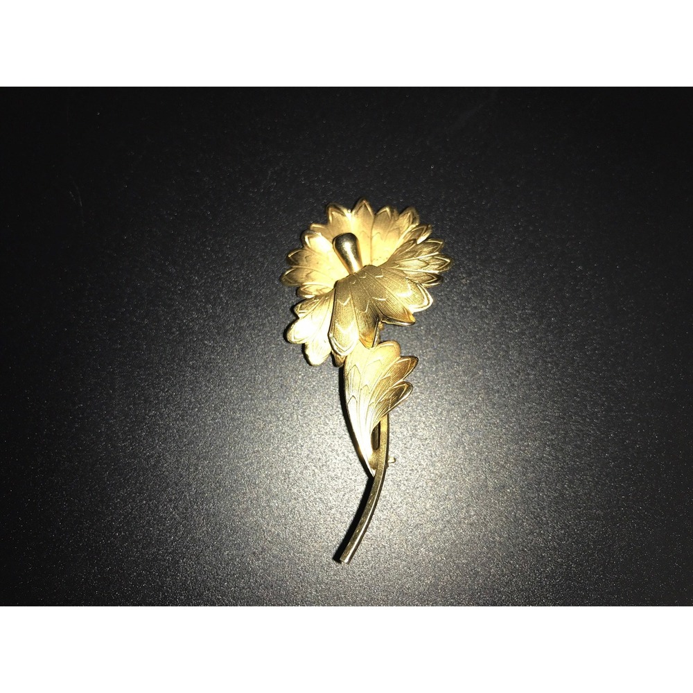 Vintage floral gold-tone‎ brooch
